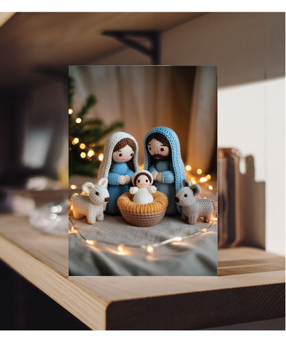Knitted christmas nativity