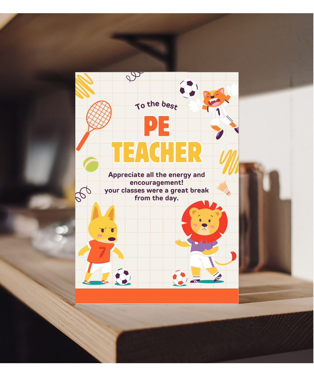 To the best pe teacher