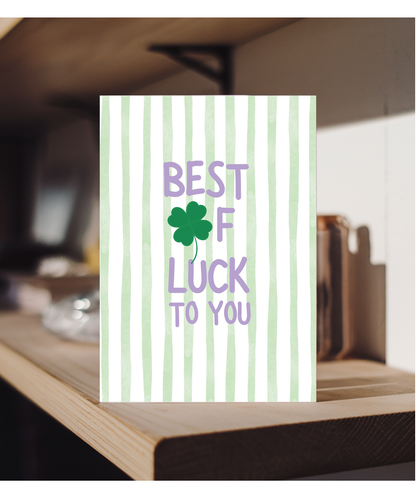 Best of luck to you
