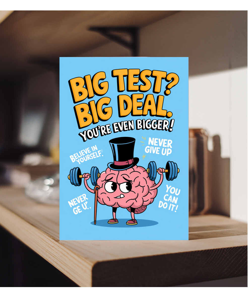 Good Luck Card Exam Test Big Deal. You’re Even Bigger school