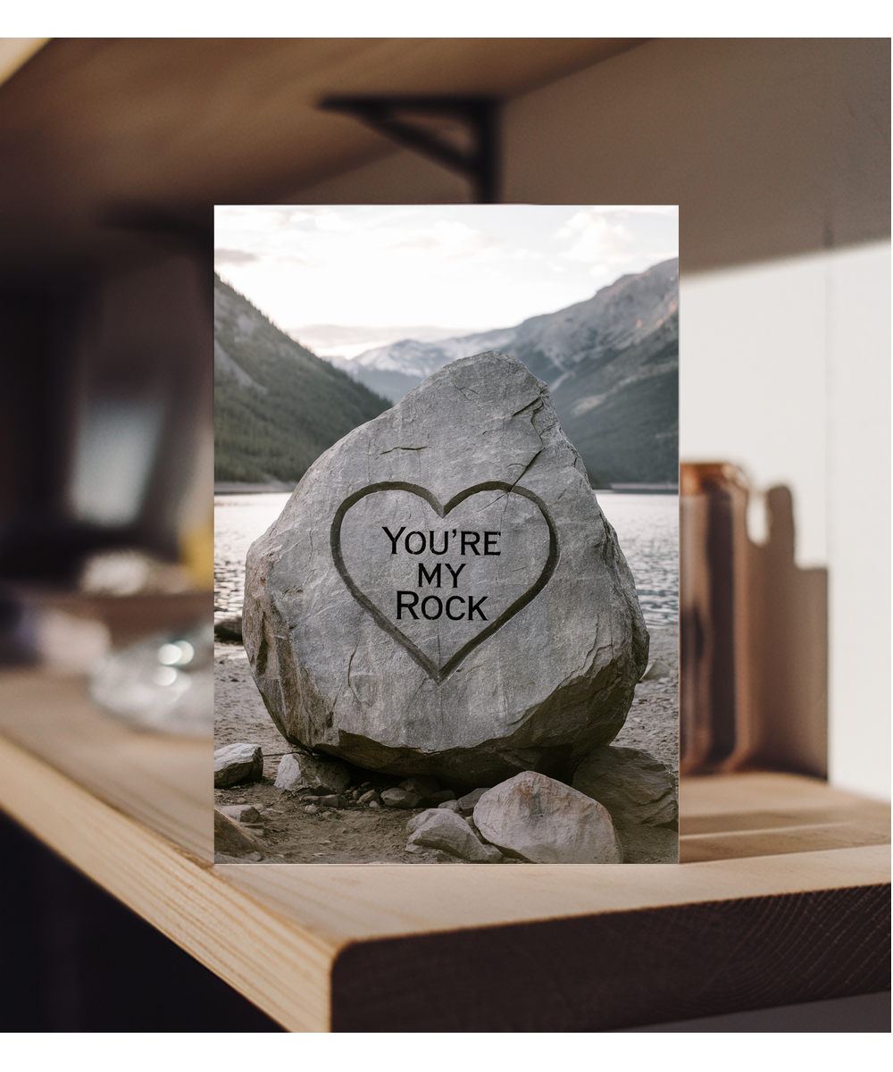 You’re my rock Greeting Card