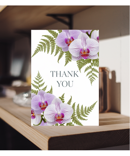 Thank You - Orchid and Fern Design