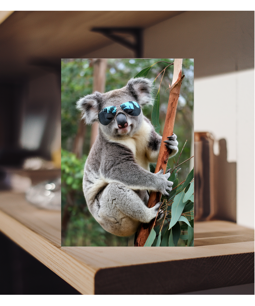 Koala in Aviator Sunglasses