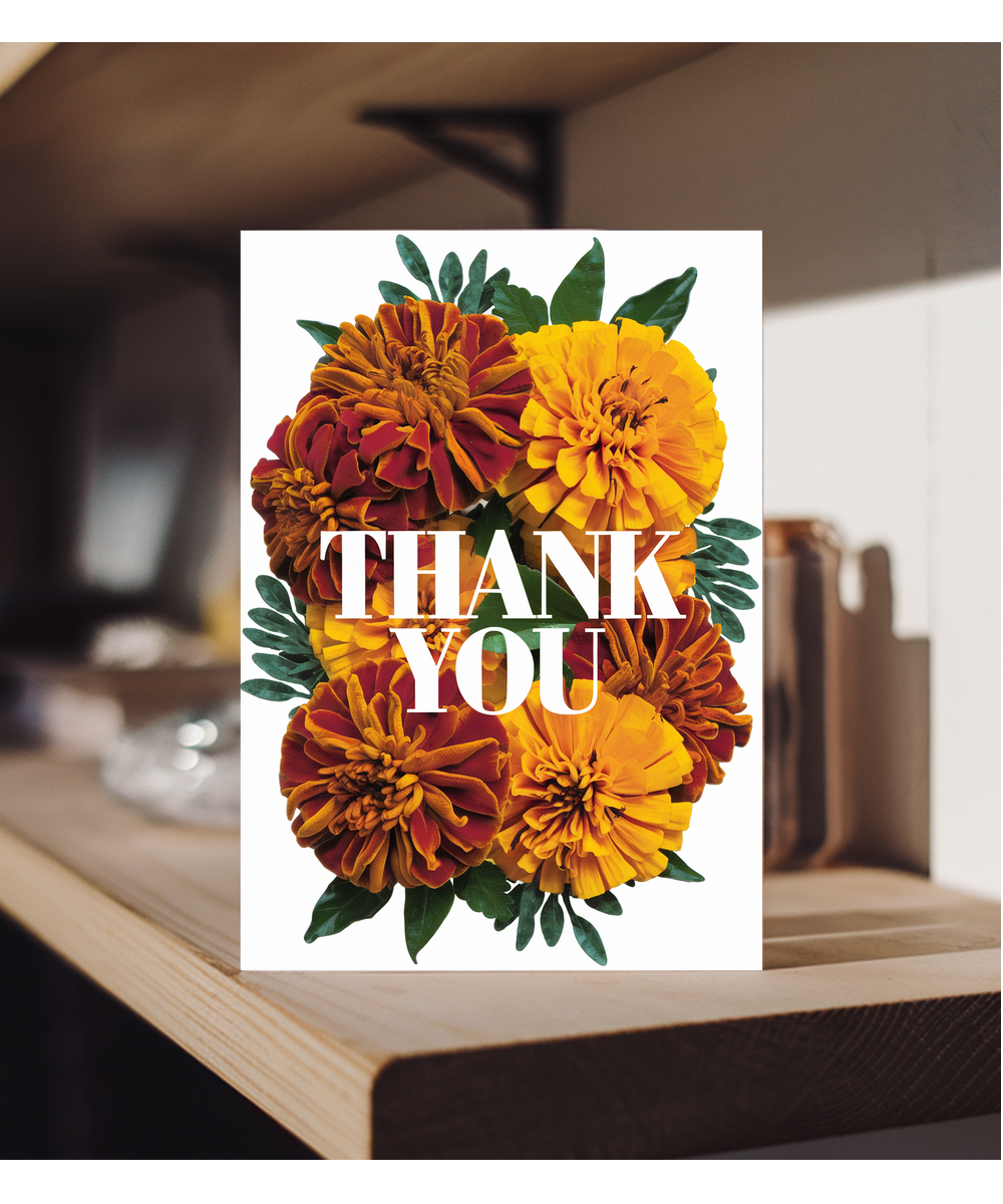 Thank You - Vibrant Marigold Design