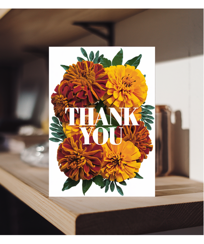 Thank You - Vibrant Marigold Design