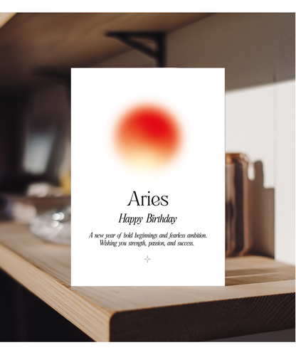 Happy Birthday Aries Star Sign