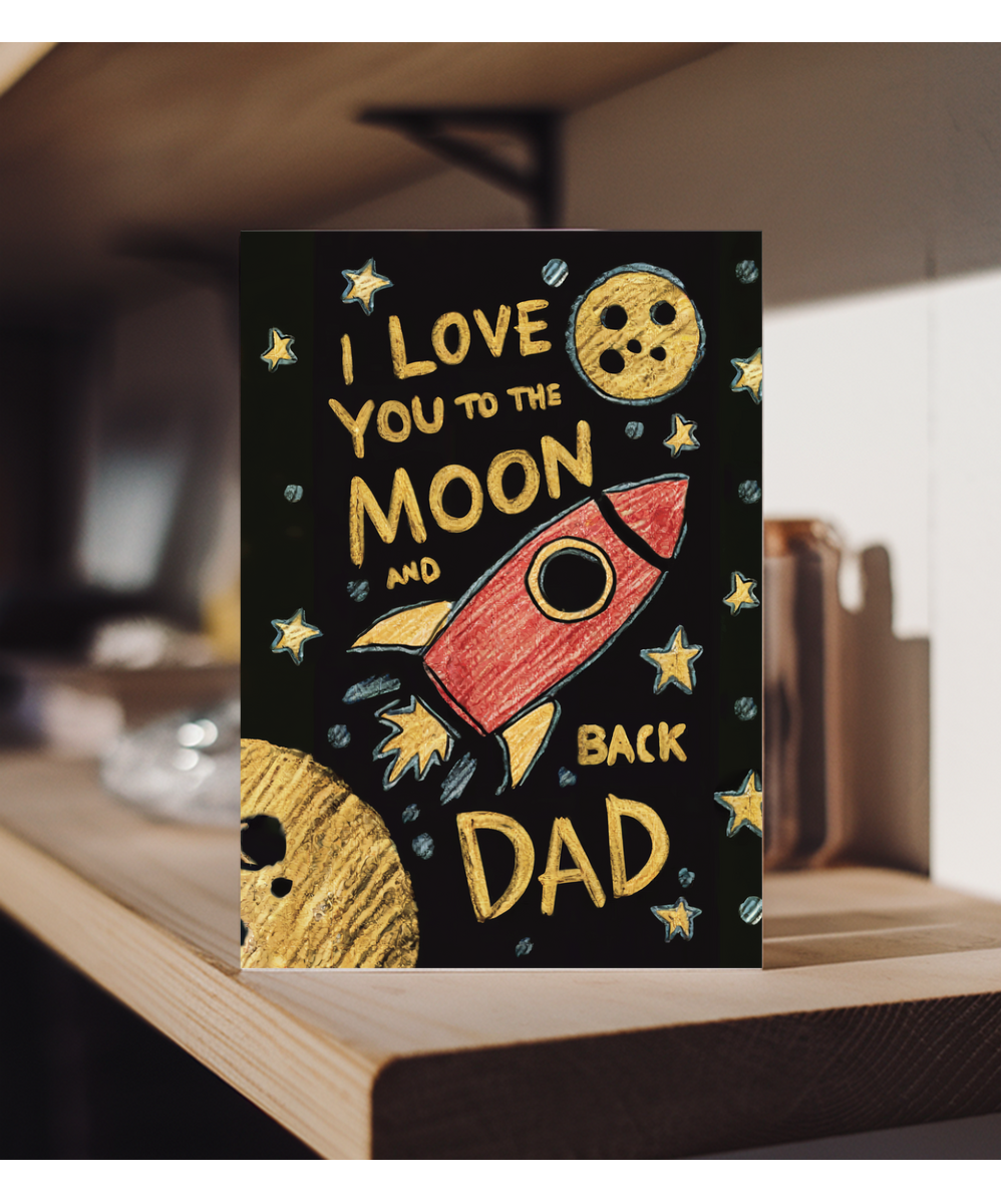 I love you to the moon and back dad