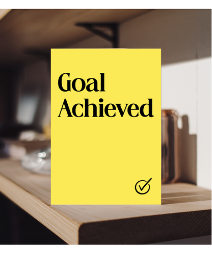 Congratulations Card for Goal Achieved in the Workplace