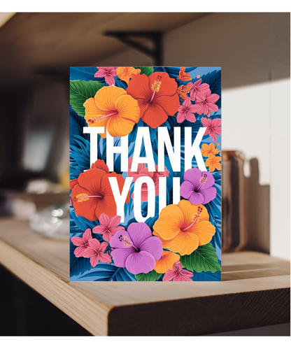 Thank You - Tropical Floral Explosion