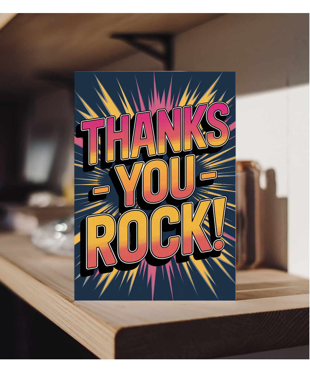 Thank you card You Rock