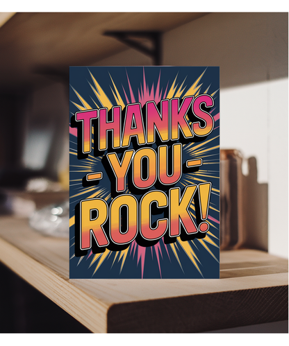 Thank you card You Rock