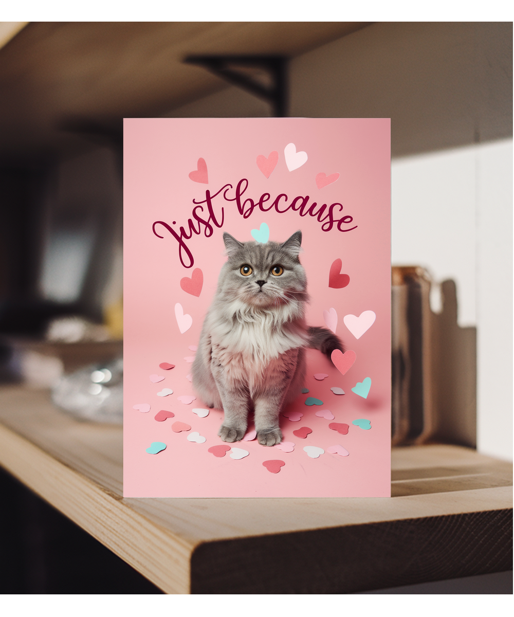 Just Because with Cat with a Heart