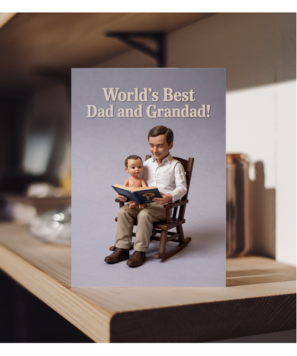 World’s Best Dad and Grandad Fathers Day Card
