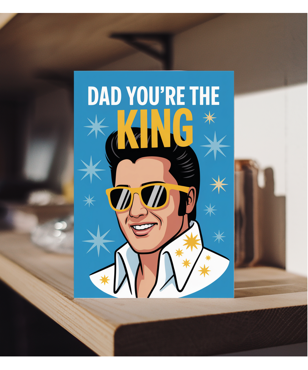 Happy Birthday Fathers Day Card for Dad Youre the King