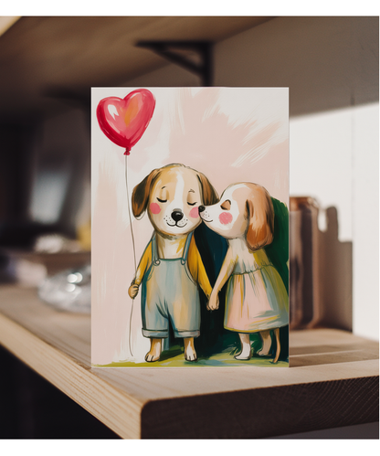Valentines Puppies in love
