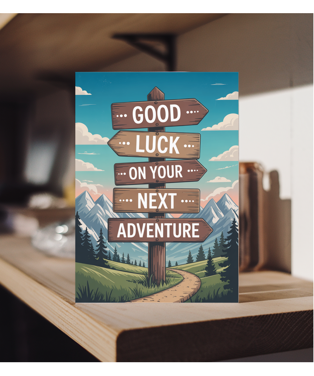 signposted good luck on your next adventure