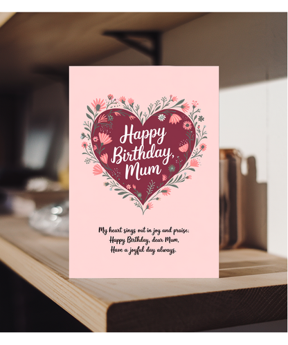 Happy Birthday Card for Mum from son