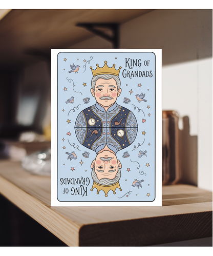 King of grandads father's day Happy Birthday