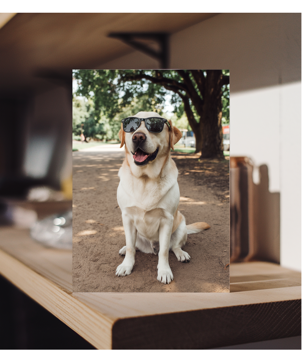 Dog with Wayfarers
