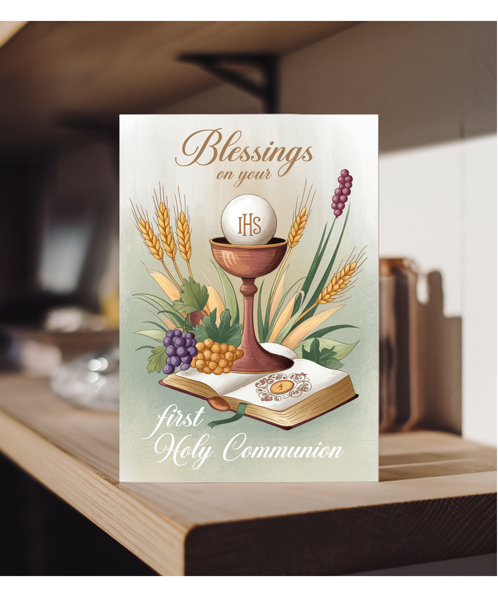 Communion Card Blessings on Your First Holy Communion