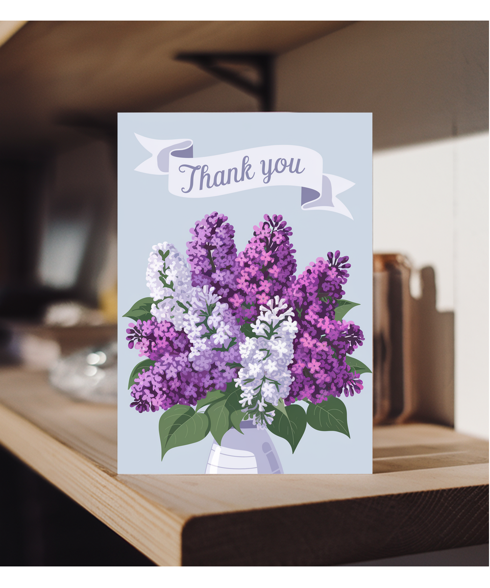 Thank You - Bouquet of Lilacs