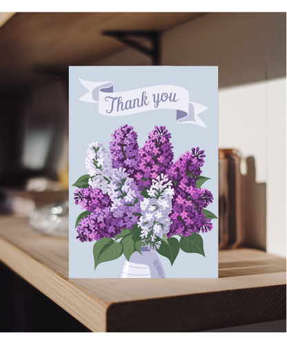 Thank You - Bouquet of Lilacs