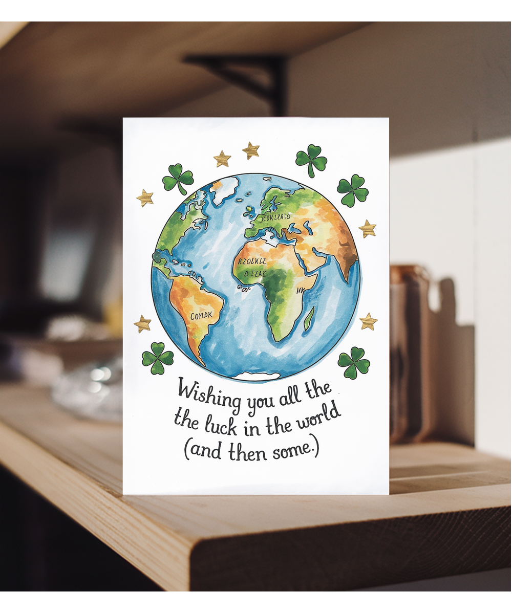Good Luck Card Wishing You All the Luck in the World and Then Some