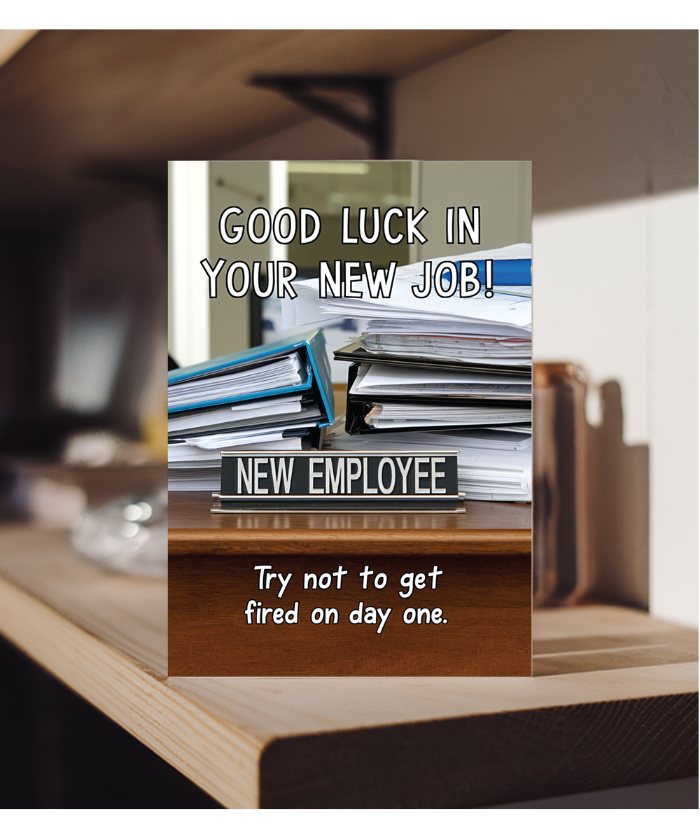 Good luck in your new job