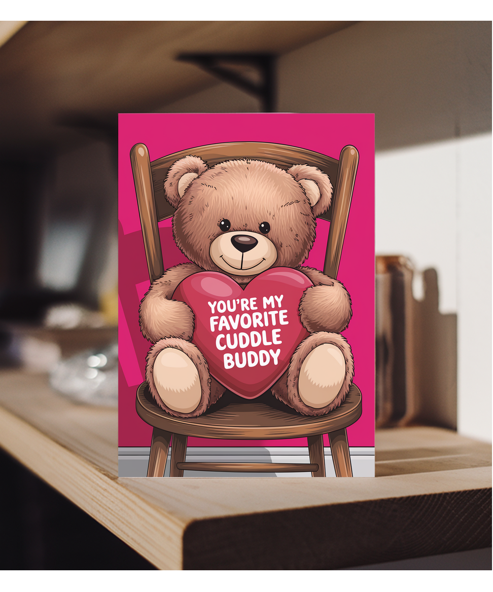 You’re my favorite cuddle buddy Greeting Card