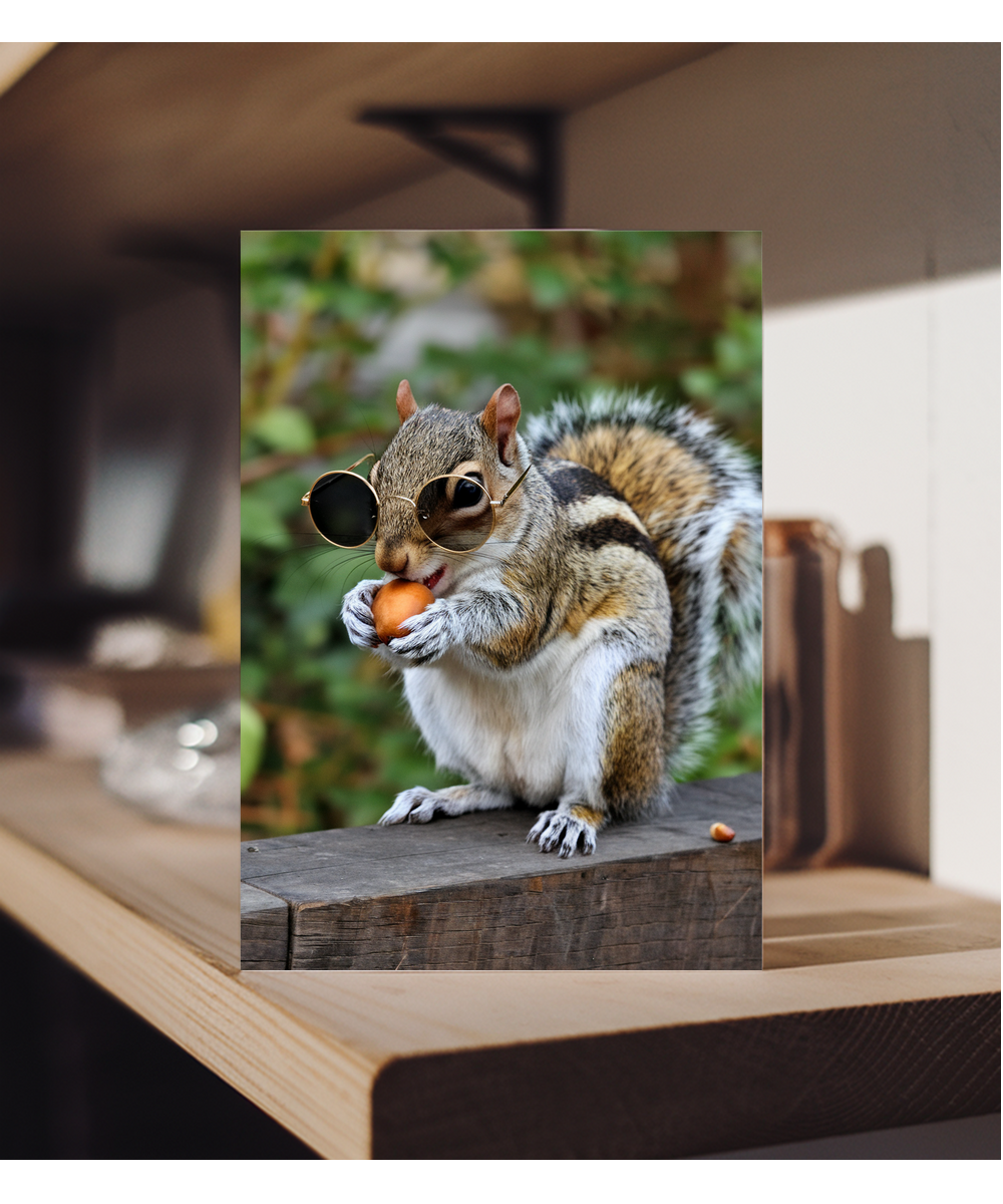 Squirrel in Hipster Glasses