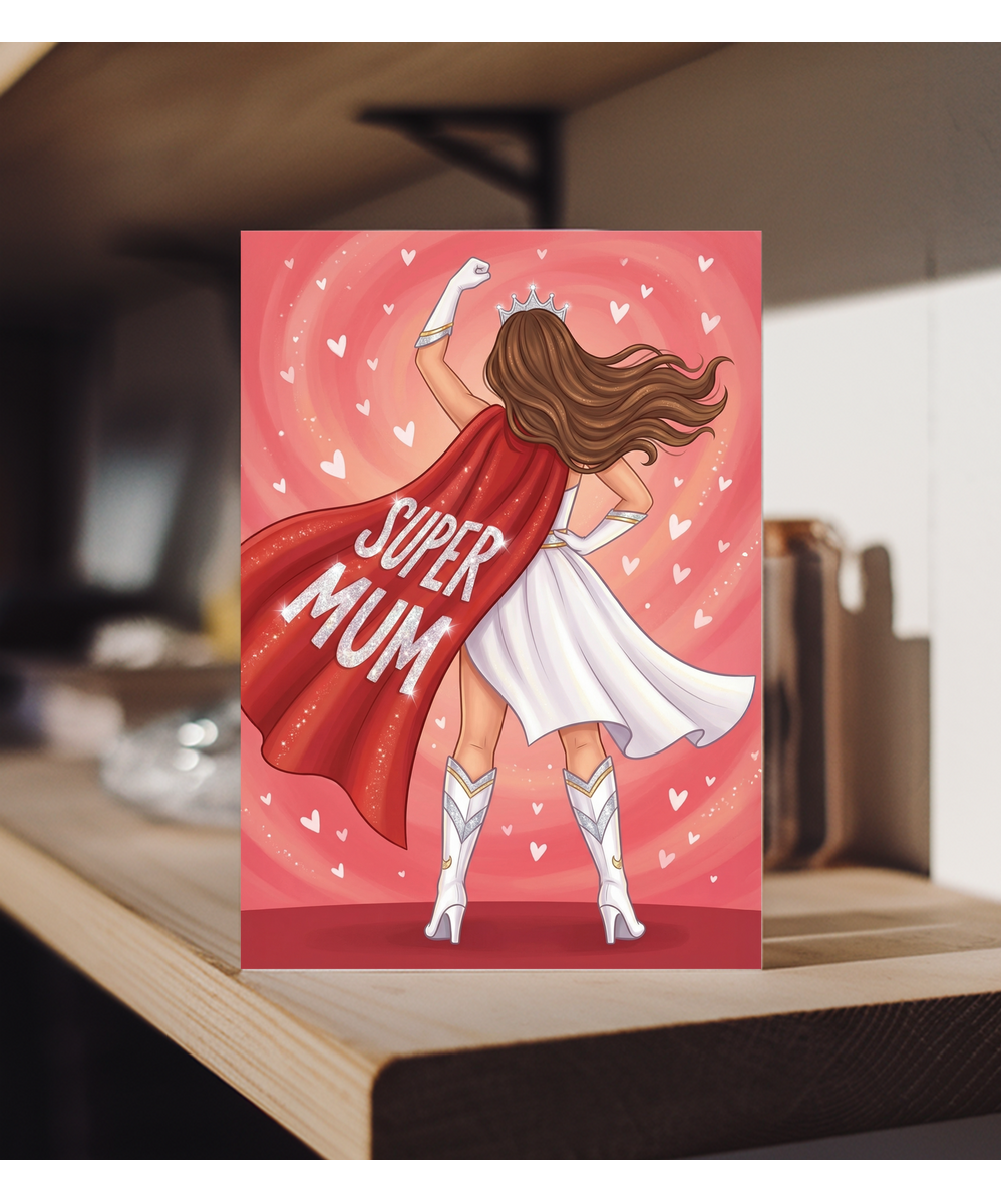 Super mum hero mother's day Happy Birthday
