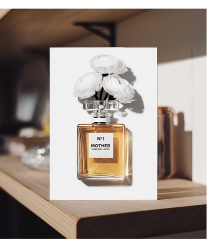 Luxury Mother Card Perfume and Flowers Forever Loved