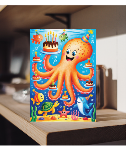 Kids Birthday Octopus sealife