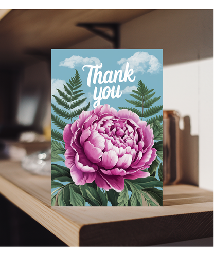 Thank You - Peony and Fern