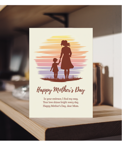 Mothers Day Card Best mum ever Traditional poem