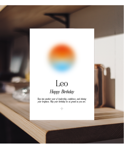 Happy Birthday Leo Star Sign