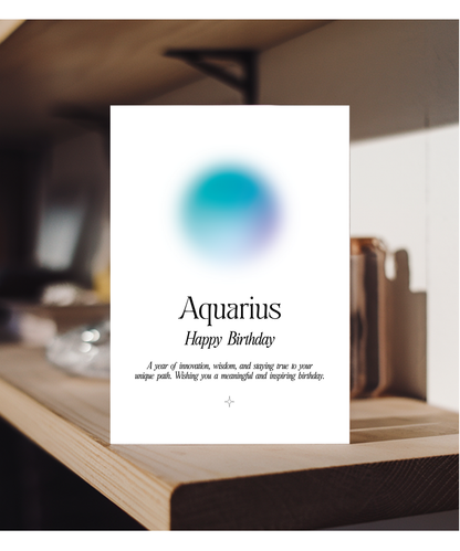 Happy Birthday Aquarius Star Sign