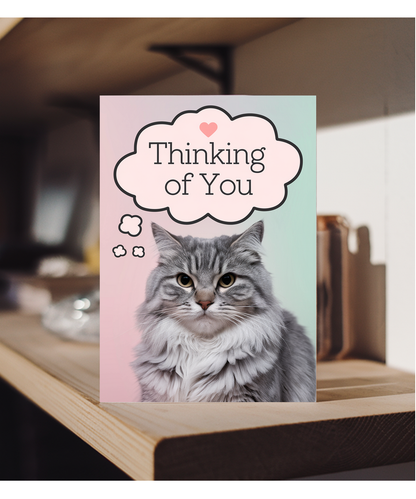 Thinking of You with Cat with a Thought Bubble