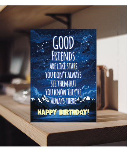 Good Friends are Like Stars Birthday