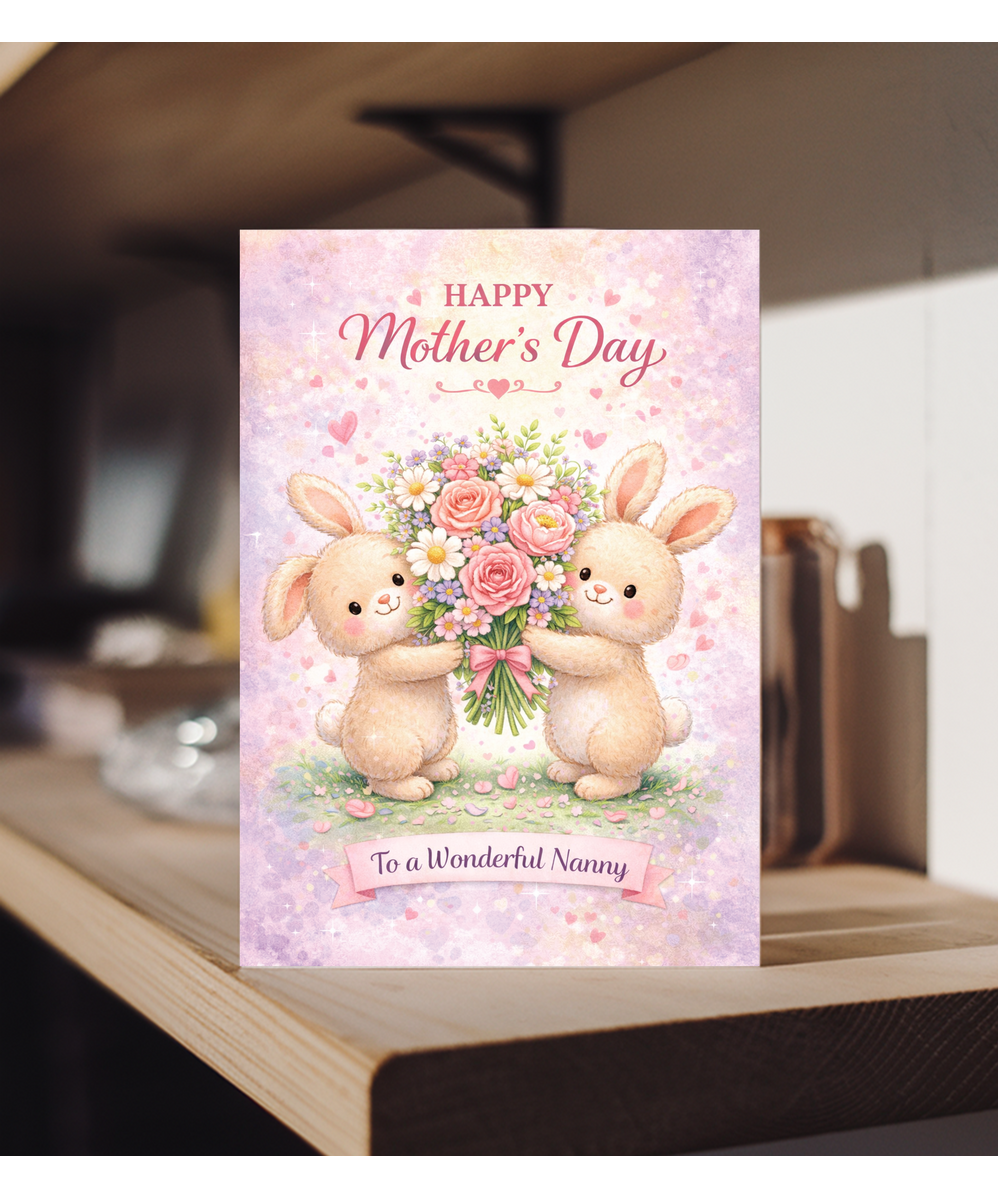 Happy Mother's day to a wonderful nanny adorable bunnies