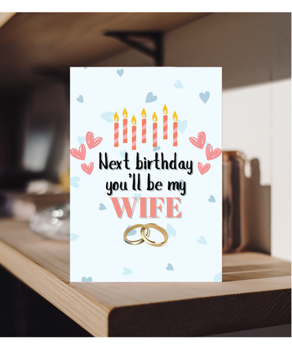 Happy birthday love of my life, nearly my wife