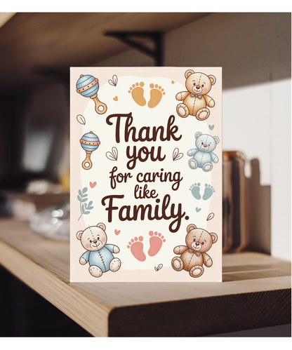 Thank you for caring like family