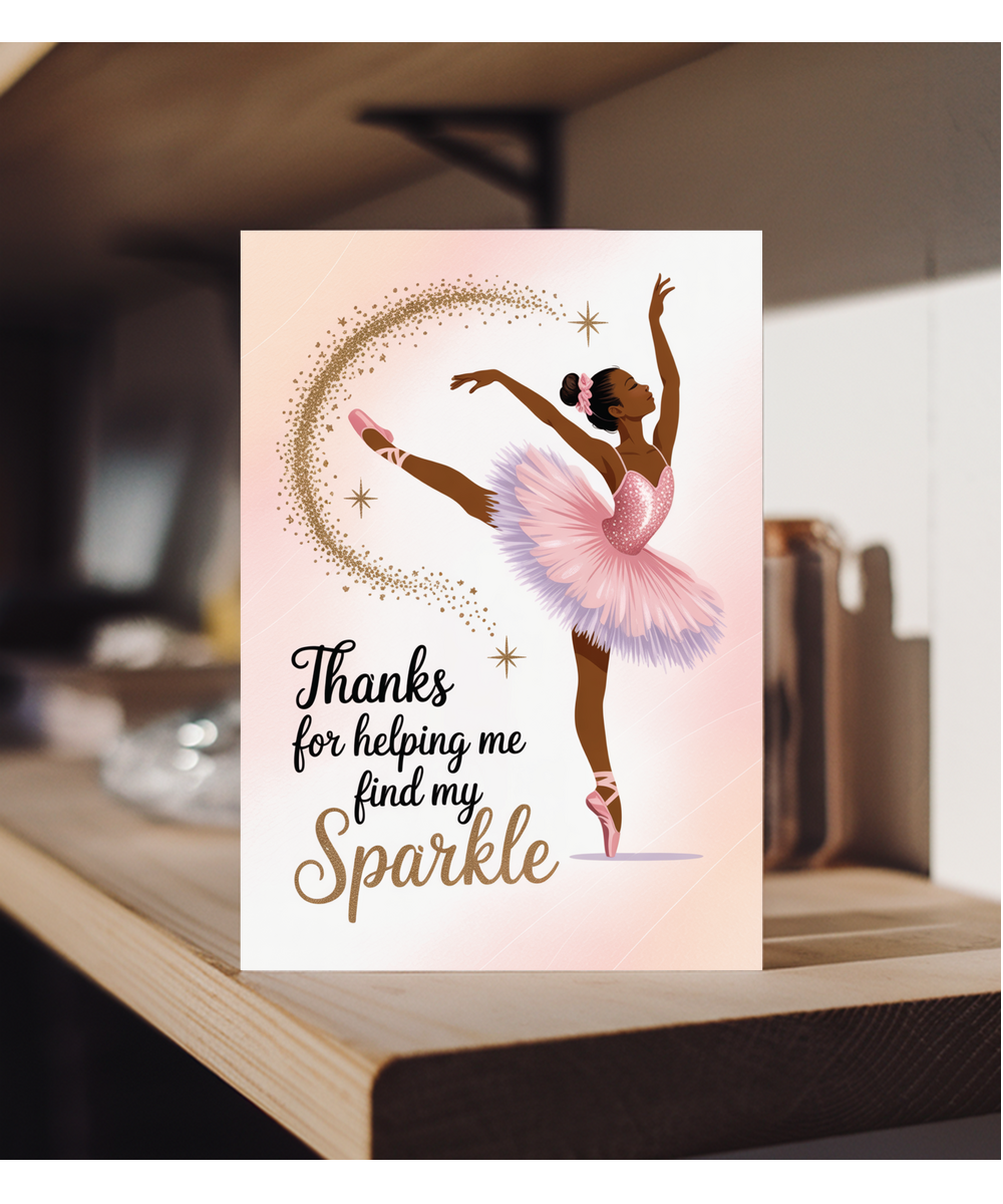 Thanks for helping me find my sparkle dark