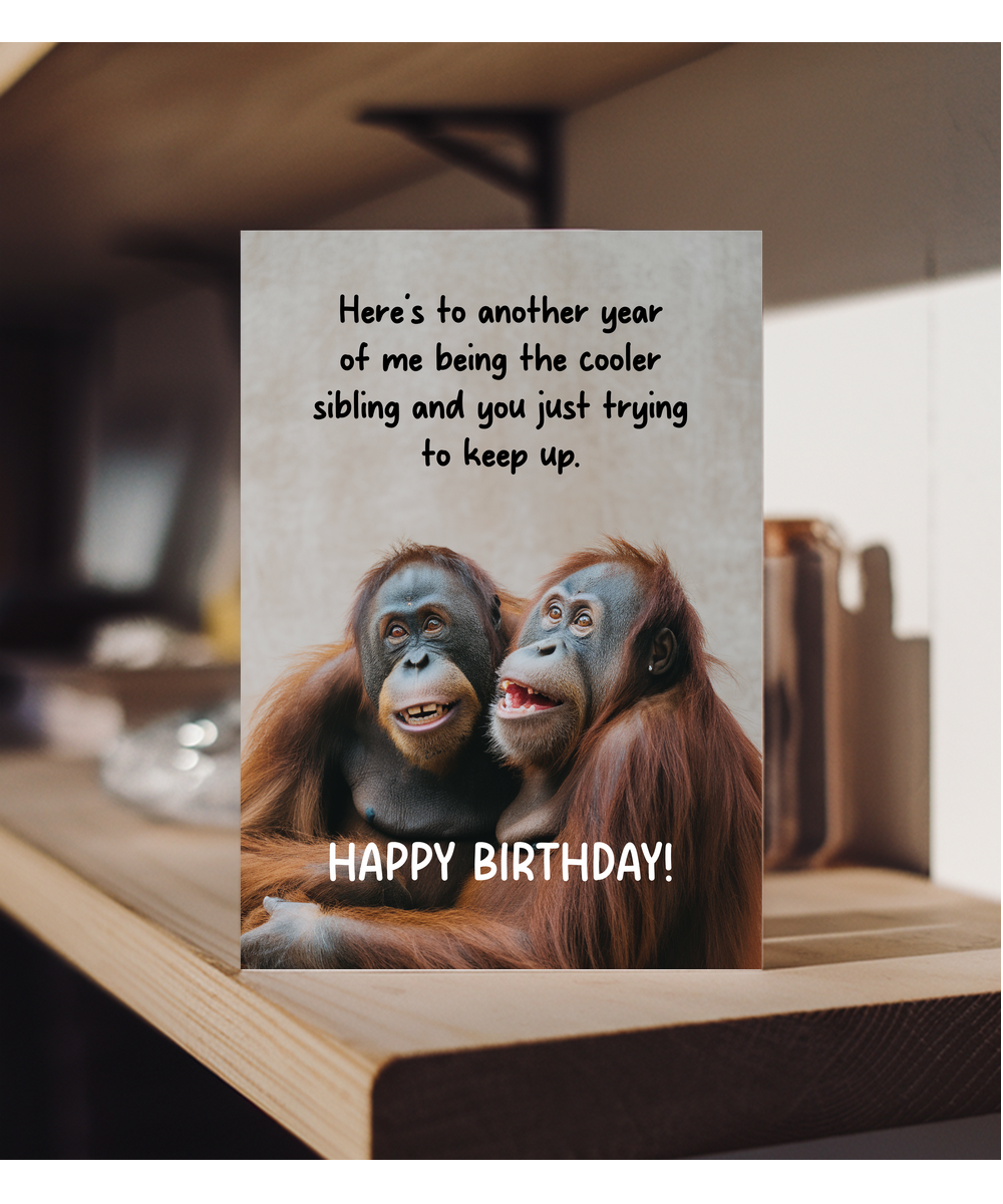 Here's to another year of me being the cooler brother