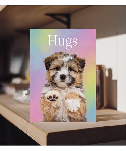 Hugs - Puppy Giving a Hug