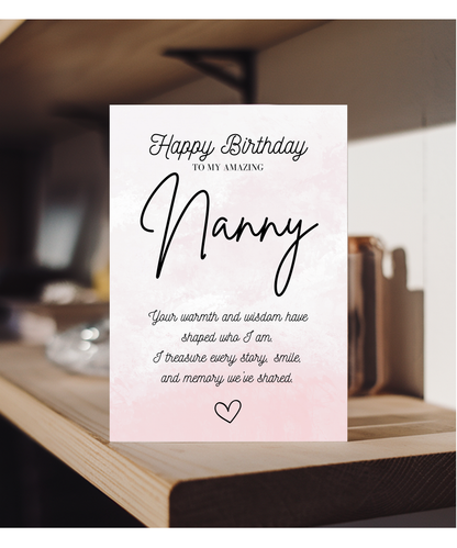 Gold Happy Birthday Nanny