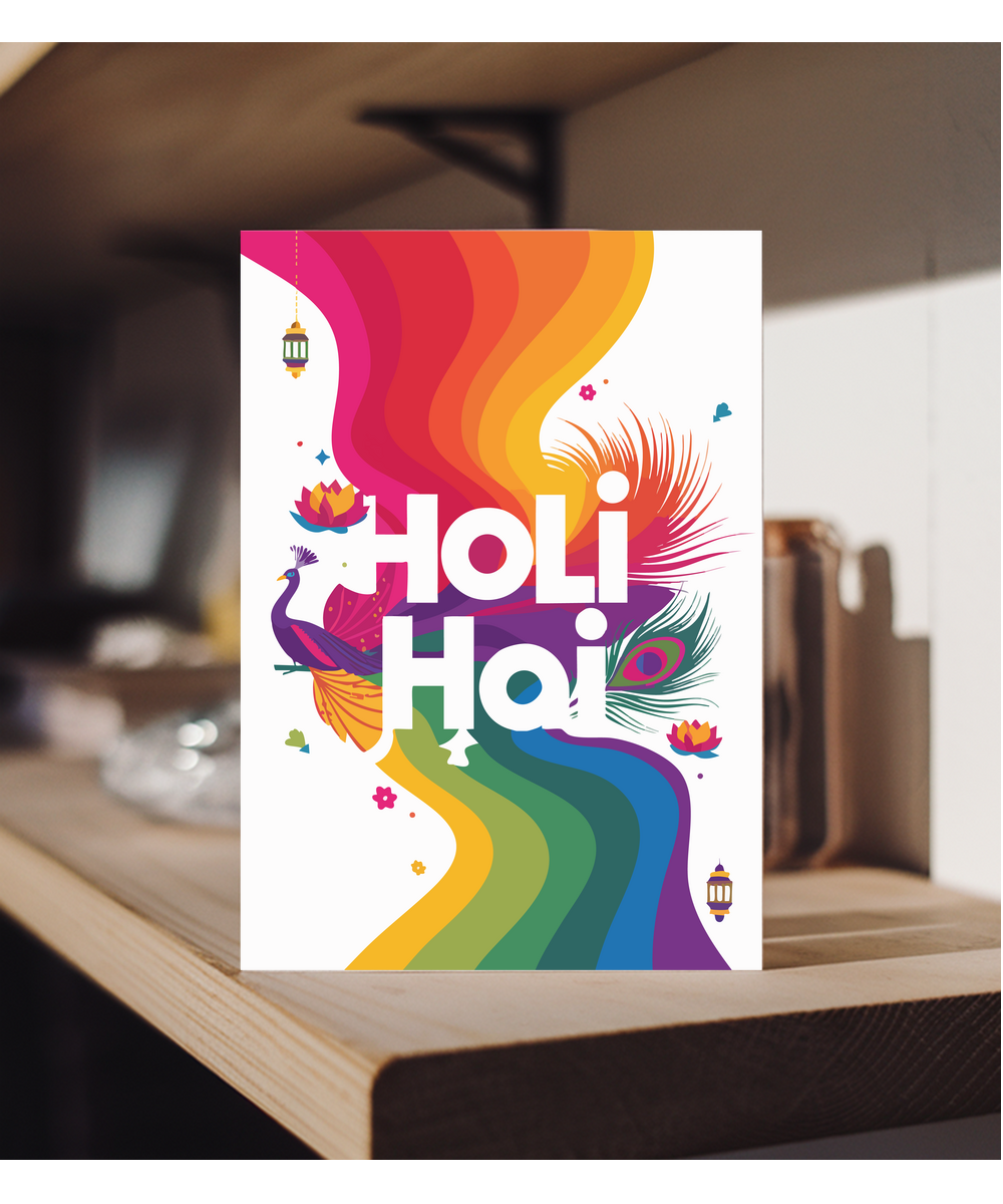 Holi hai peacock