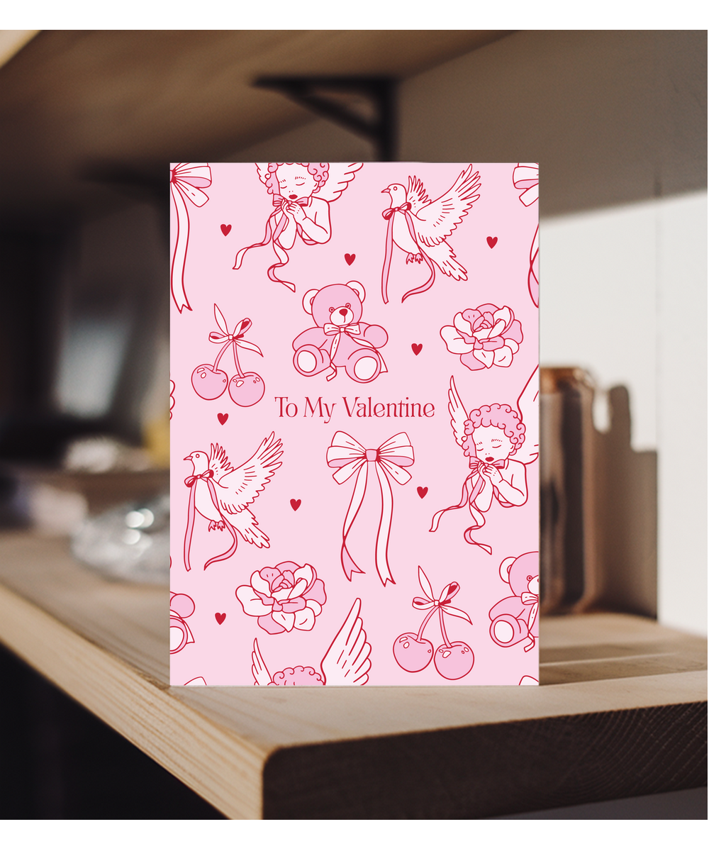 To My Valentine Coquette Girl