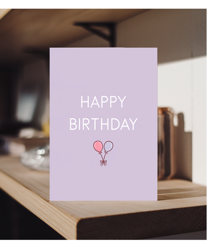 Happy Birthday Card for best friend pastel colour