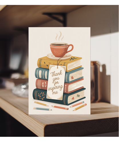 Teacher Thank You Card for Inspiring English Teacher